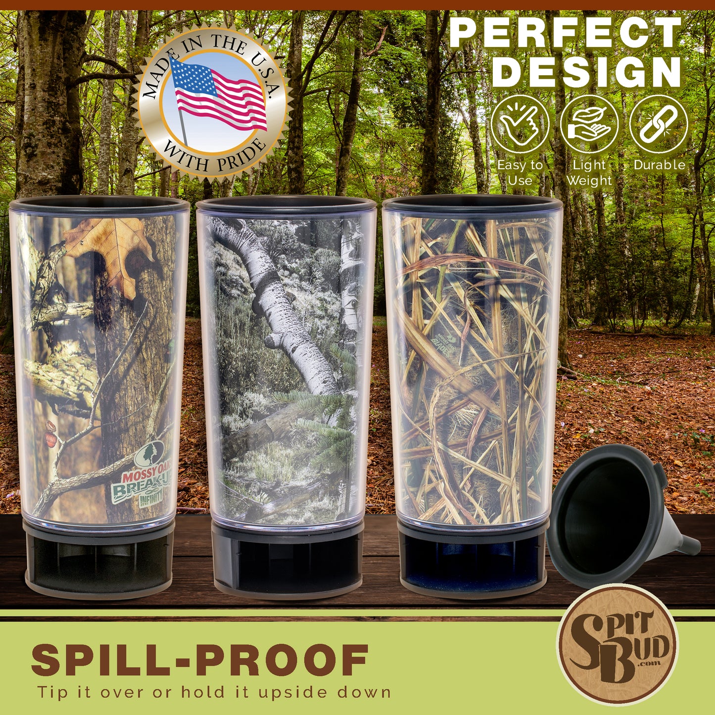 Mossy Oak Combo Dip Pack (3) Spit Buds
